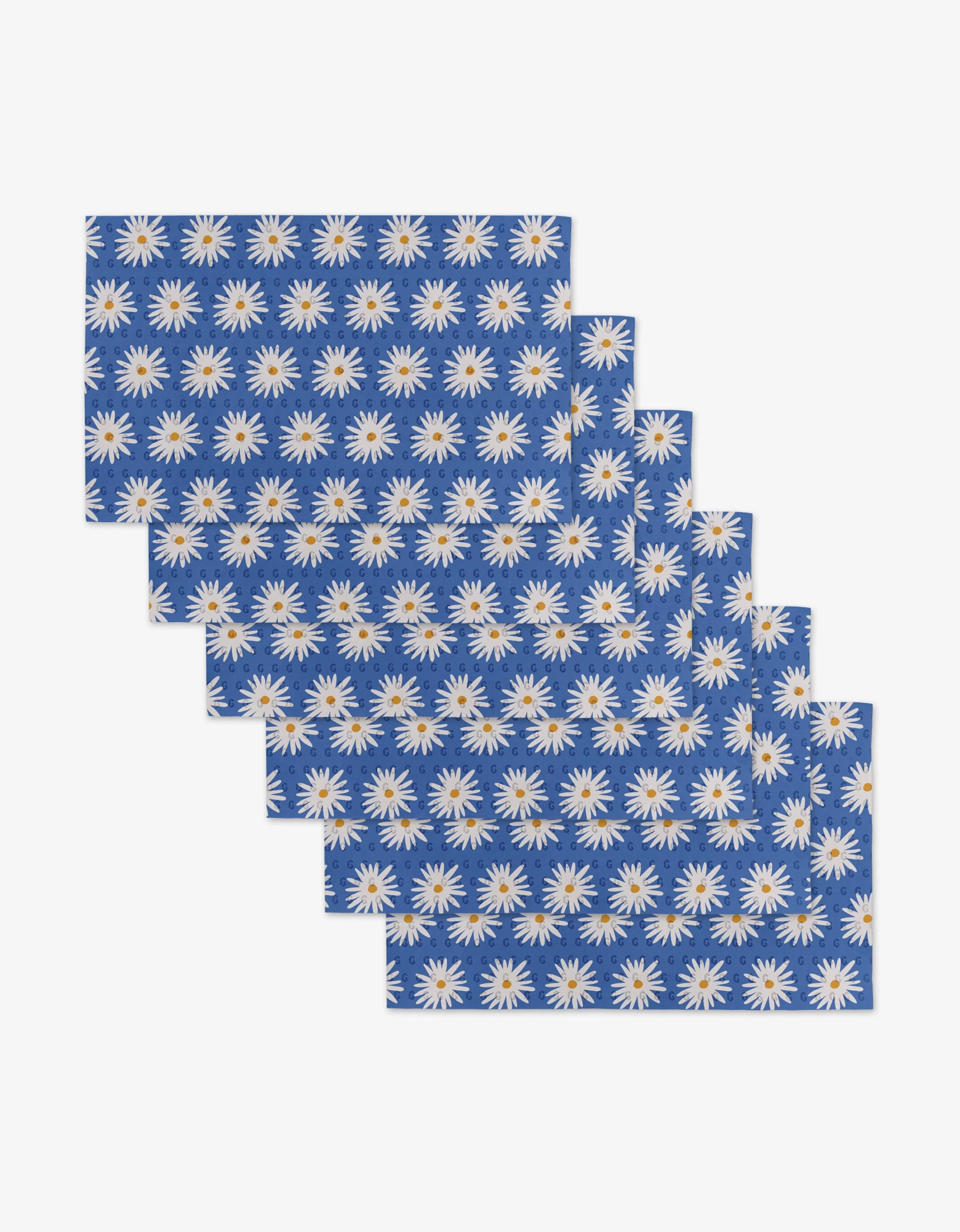 Fashion GEOMETRY Blue Daisies