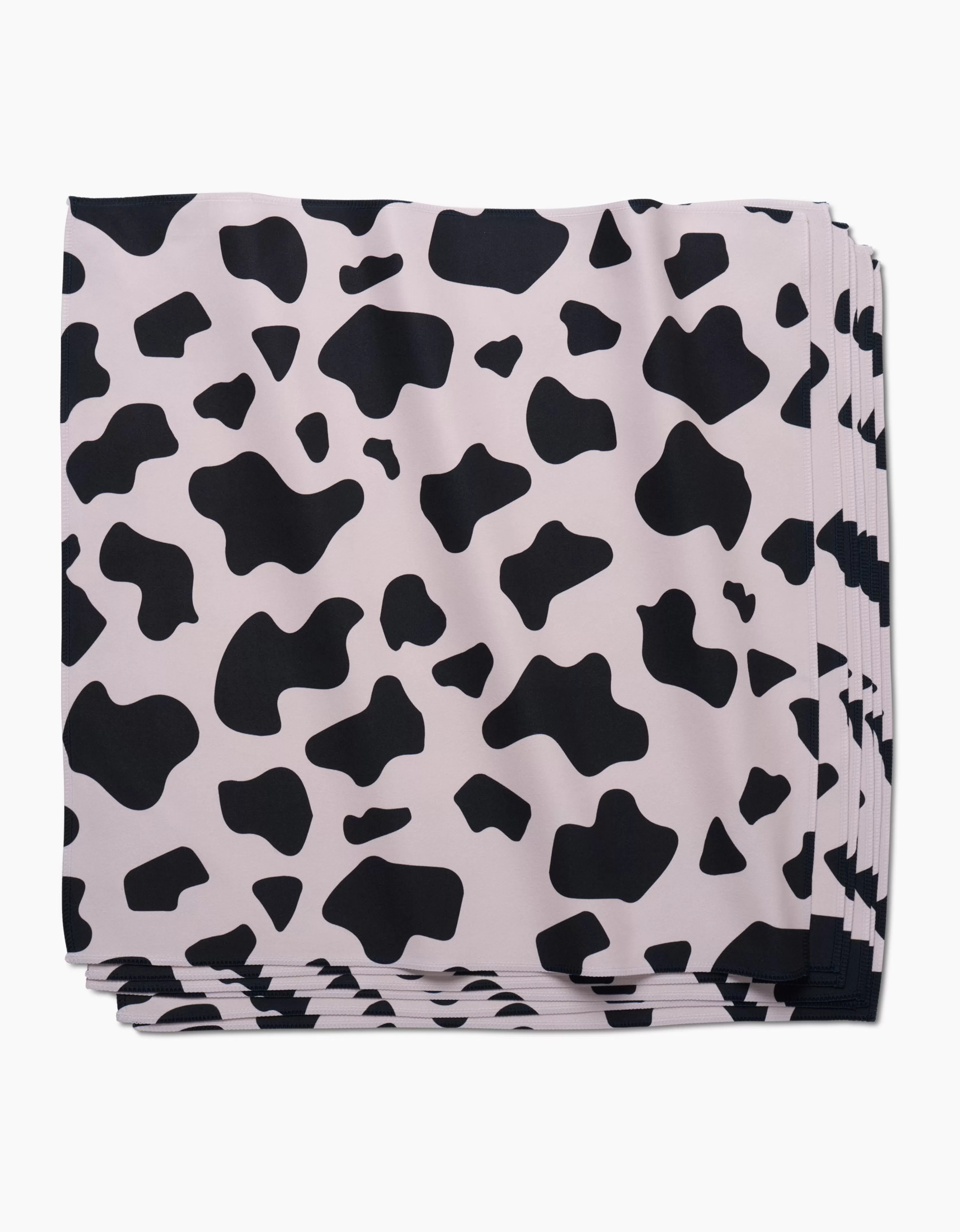 Fashion GEOMETRY Cow Print Black