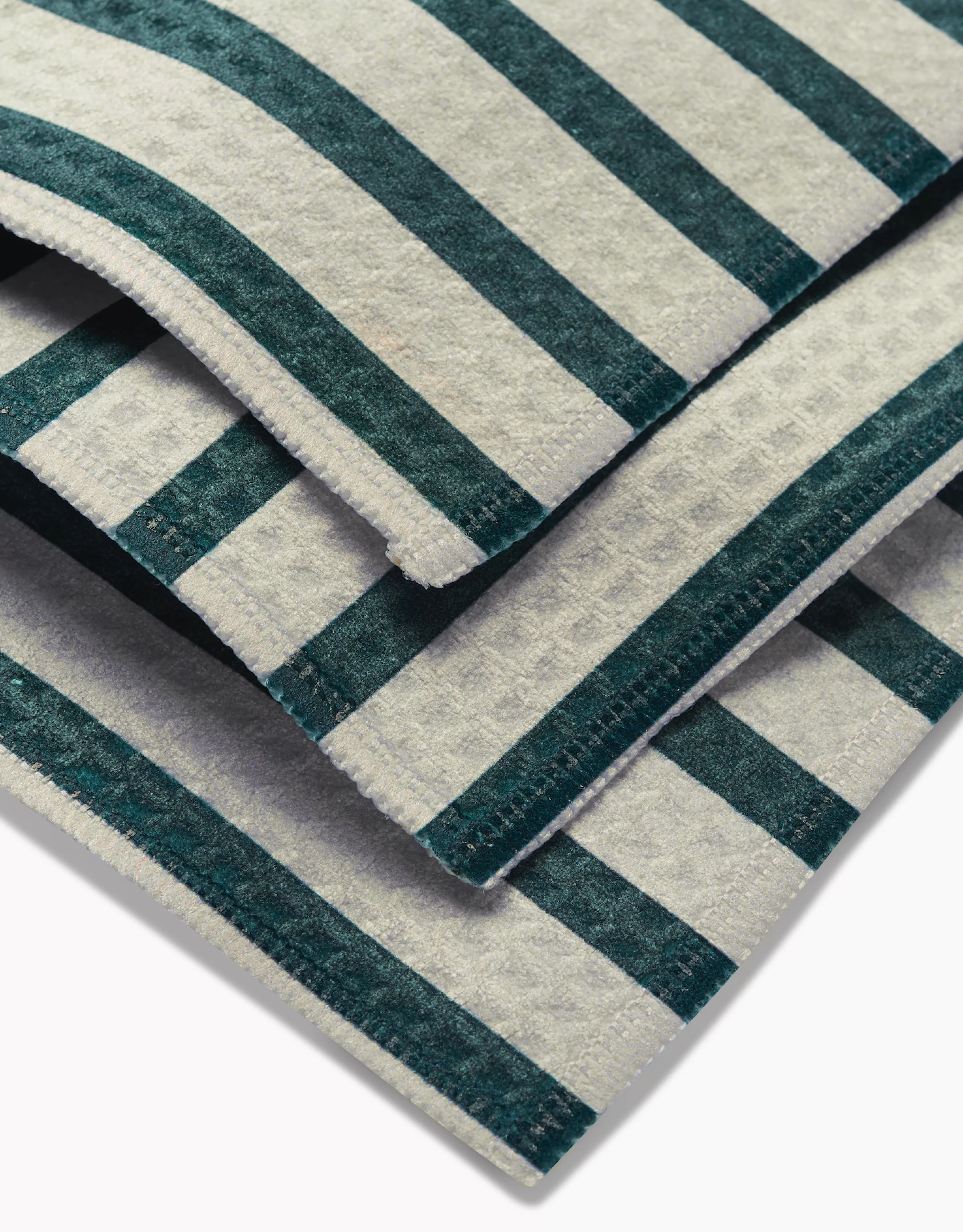 New GEOMETRY Deep Green Stripes